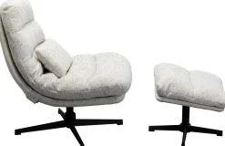 KARE Design Draaifauteuil + Hocker Columbia Best