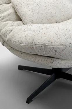 KARE Design Draaifauteuil + Hocker Columbia Best