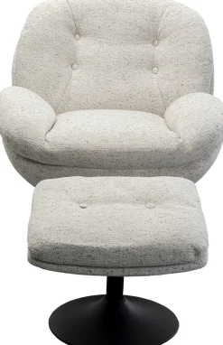 KARE Design Draaifauteuil + Kruk Standford Outlet