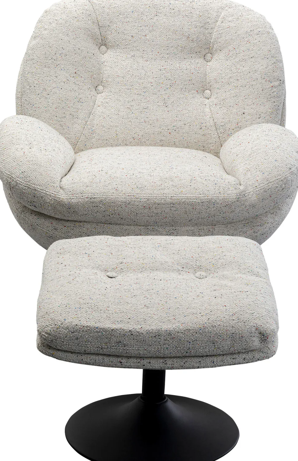 KARE Design Draaifauteuil + Kruk Standford Outlet