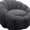 KARE Design Draaifauteuil Peppo Bloom Melange Black Discount