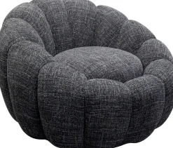 KARE Design Draaifauteuil Peppo Bloom Melange Black Discount