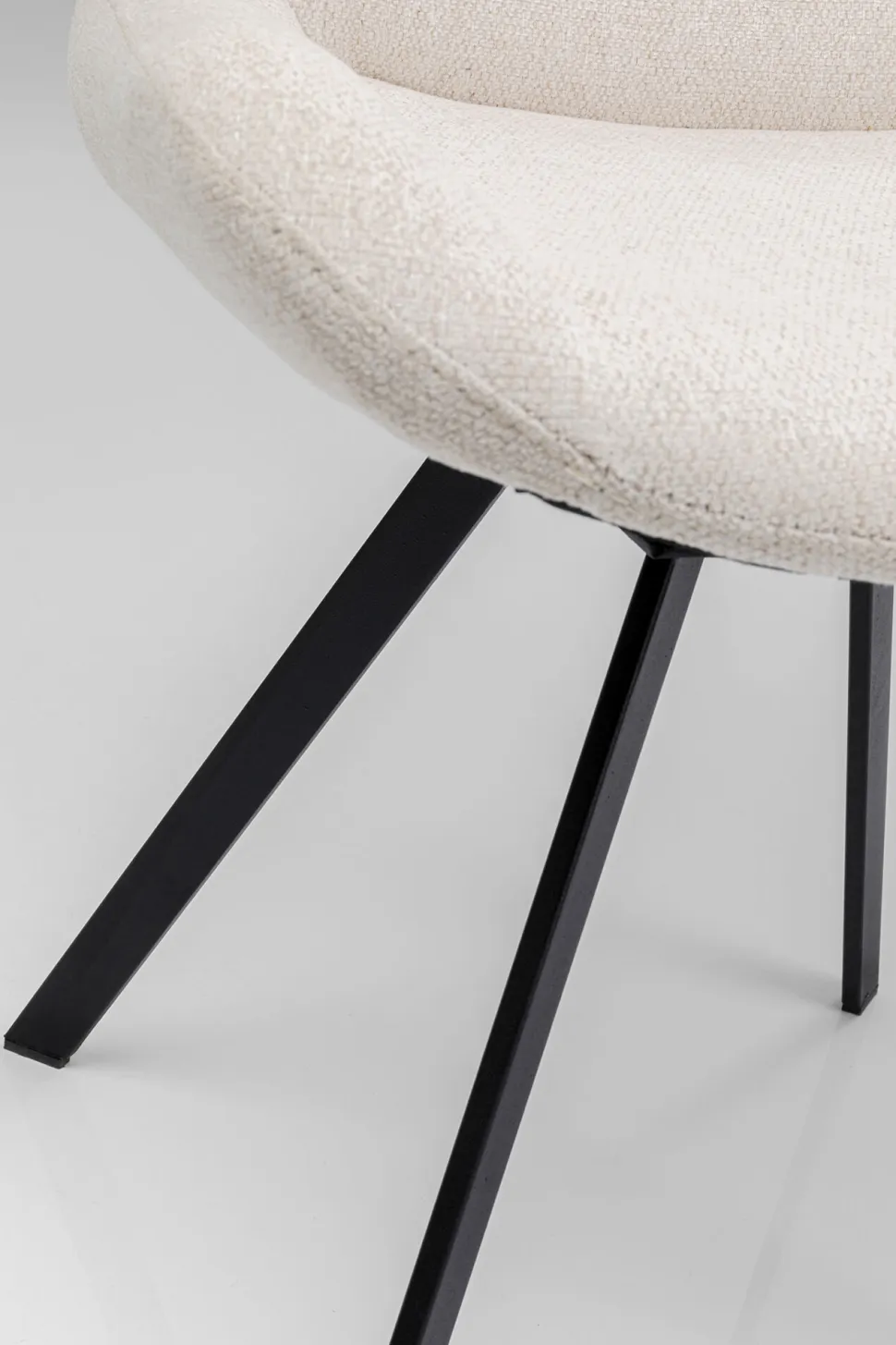 KARE Design Draaistoel Baron Cream Clearance