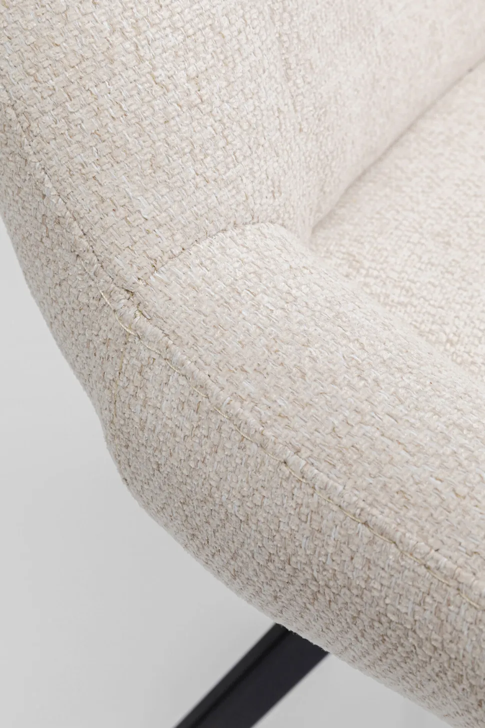 KARE Design Draaistoel Baron Cream Clearance