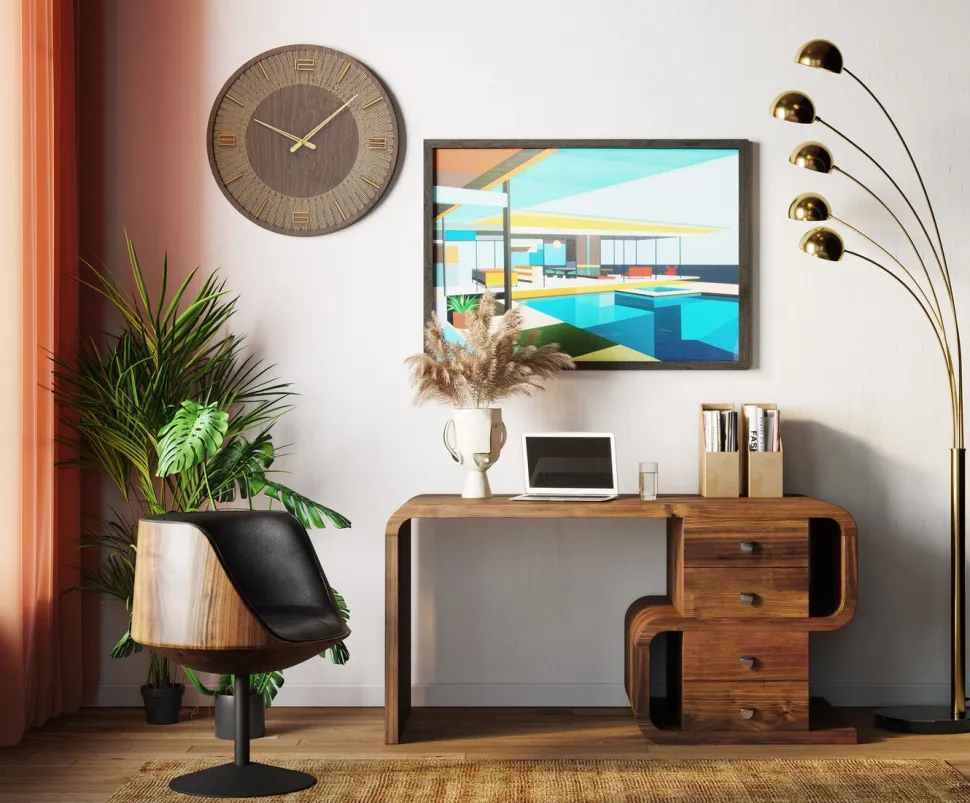 KARE Design Draaistoel Club Walnoot Store