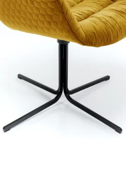 KARE Design Draaistoel Colmar Geel Fashion