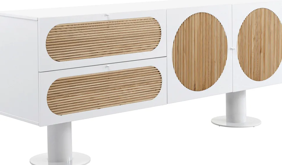 KARE Design Dressoir Atomic White 183x76cm Clearance