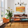 KARE Design Eetkamerstoel Alexia Fluweel Oranje Online