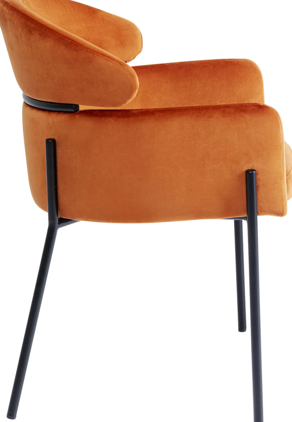 KARE Design Eetkamerstoel Alexia Fluweel Oranje Online