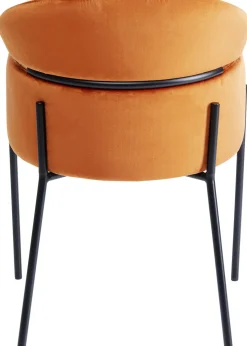 KARE Design Eetkamerstoel Alexia Fluweel Oranje Online