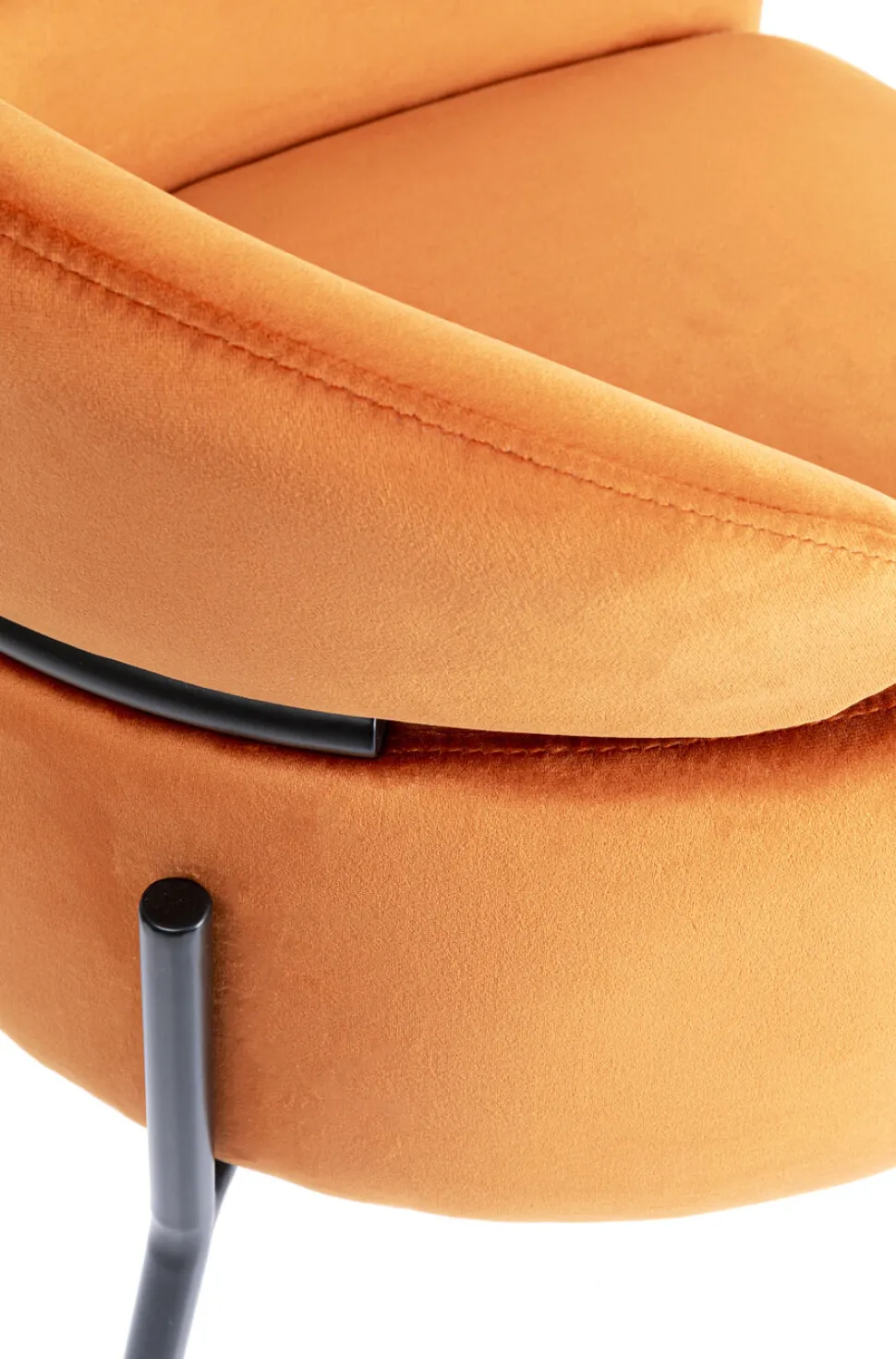 KARE Design Eetkamerstoel Alexia Fluweel Oranje Online