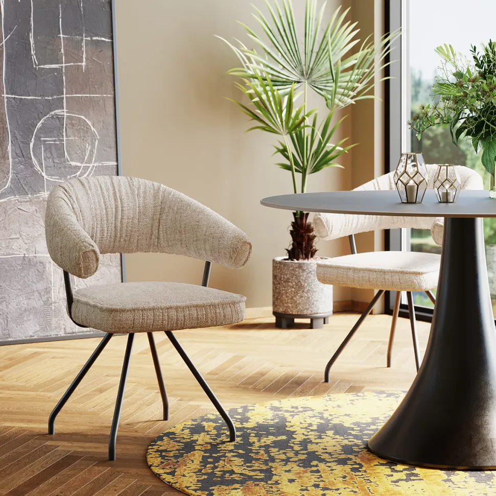 KARE Design Eetkamerstoel Arabella Silver Outlet