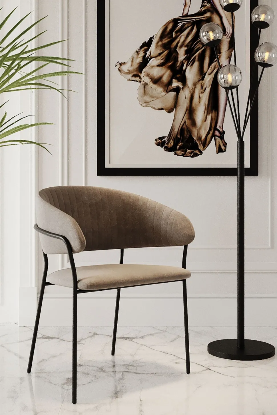 KARE Design Eetkamerstoel Belle Brown (Set Van 2) Clearance