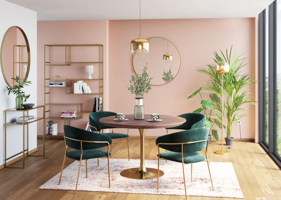 KARE Design Eetkamerstoel Belle Groen New