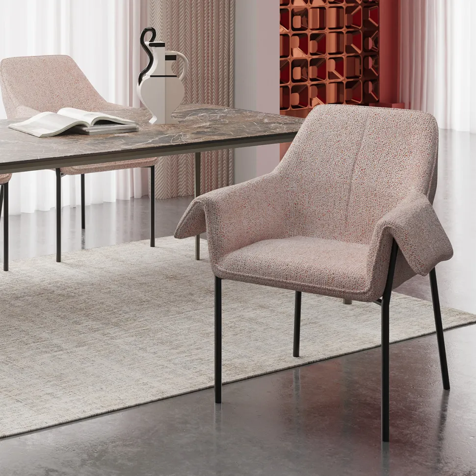 KARE Design Eetkamerstoel Bess Beige Flitter Cheap