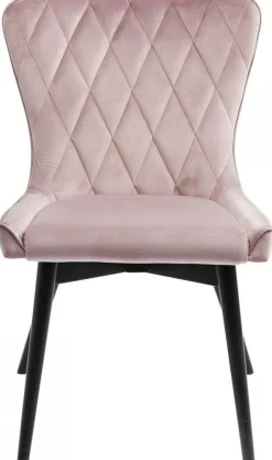 KARE Design Eetkamerstoel Black Marshall Fluweel Roze Shop