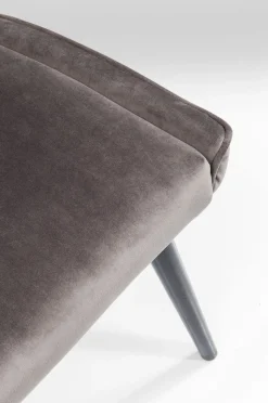 KARE Design Eetkamerstoel Black Marshall Fluweel Grijs Best