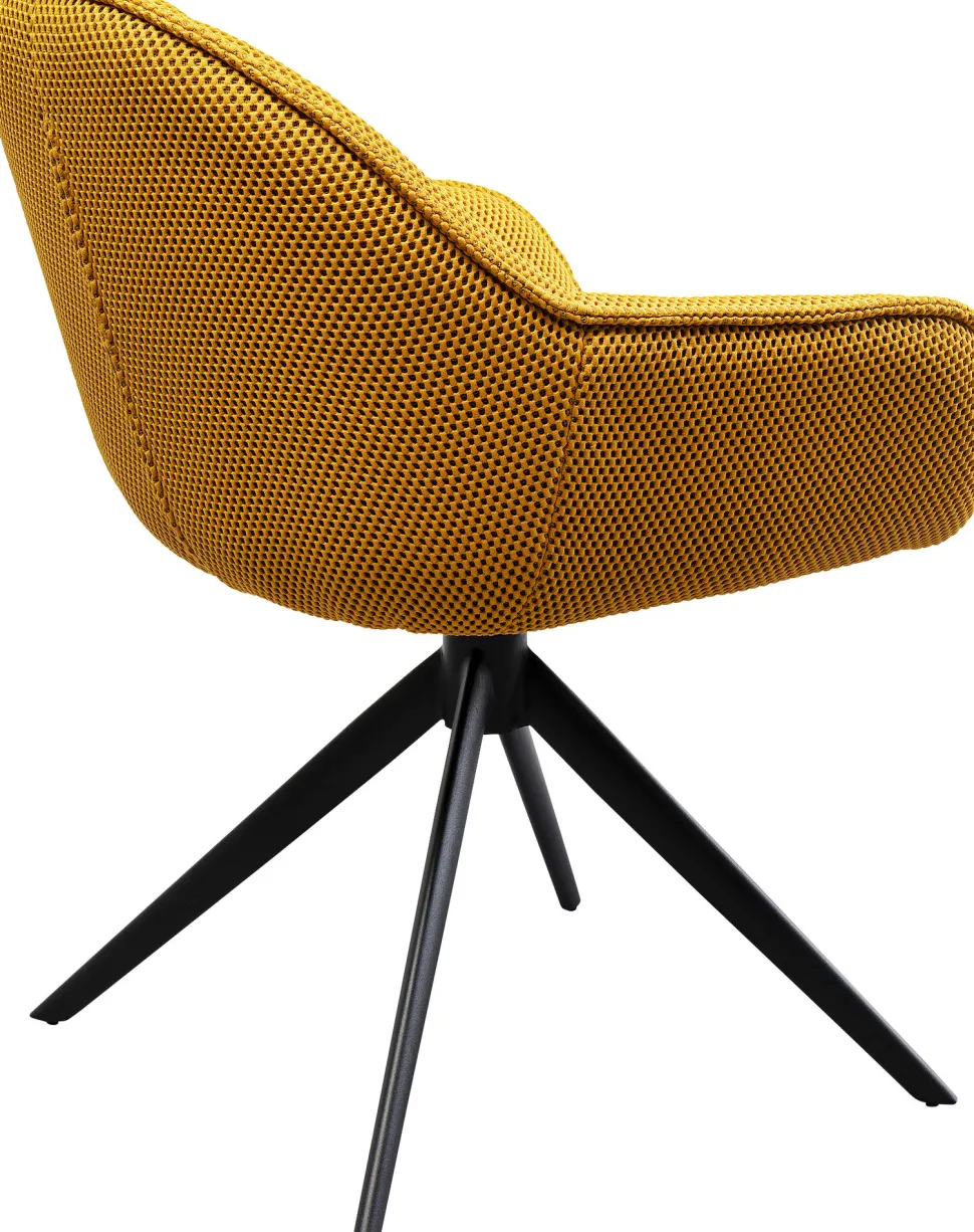 KARE Design Eetkamerstoel Carlito Mesh Yellow Best