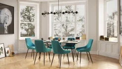 KARE Design Eetkamerstoel East Side Petrol-Blauw Cheap
