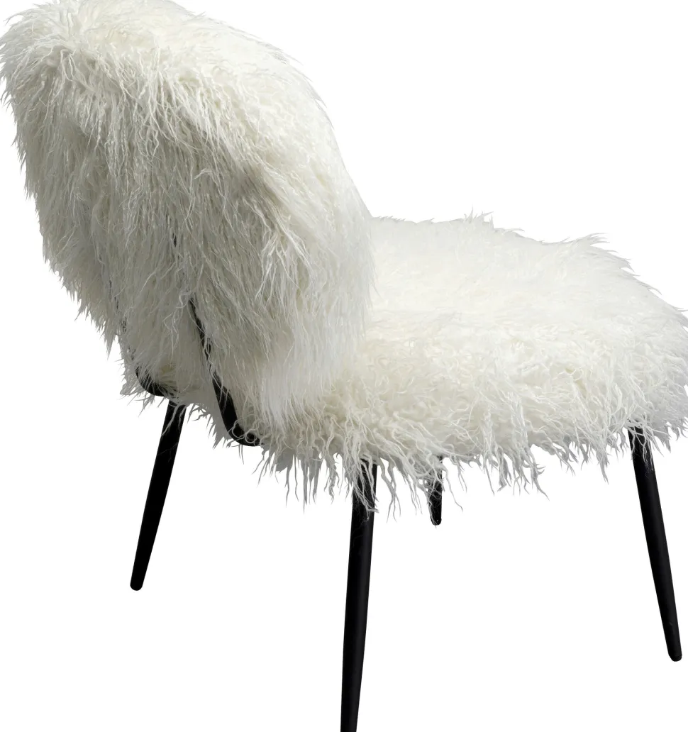 KARE Design Eetkamerstoel Hairy White Hot