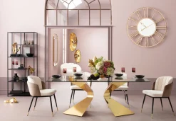 KARE Design Eetkamerstoel Hojas Beige Cheap