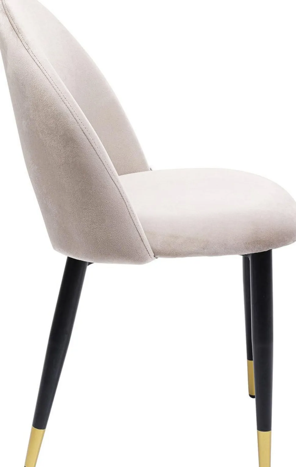 KARE Design Eetkamerstoel Iris Fluweel Beige Best Sale