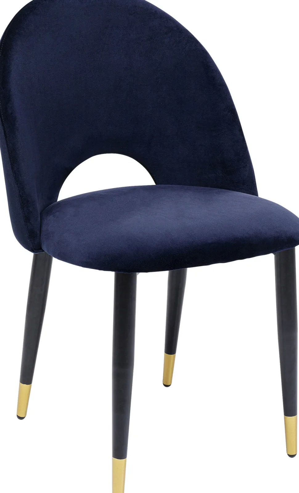 KARE Design Eetkamerstoel Iris Fluweel Blauw (set Van 2) Best Sale