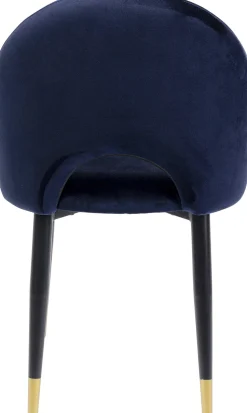 KARE Design Eetkamerstoel Iris Fluweel Blauw (set Van 2) Best Sale