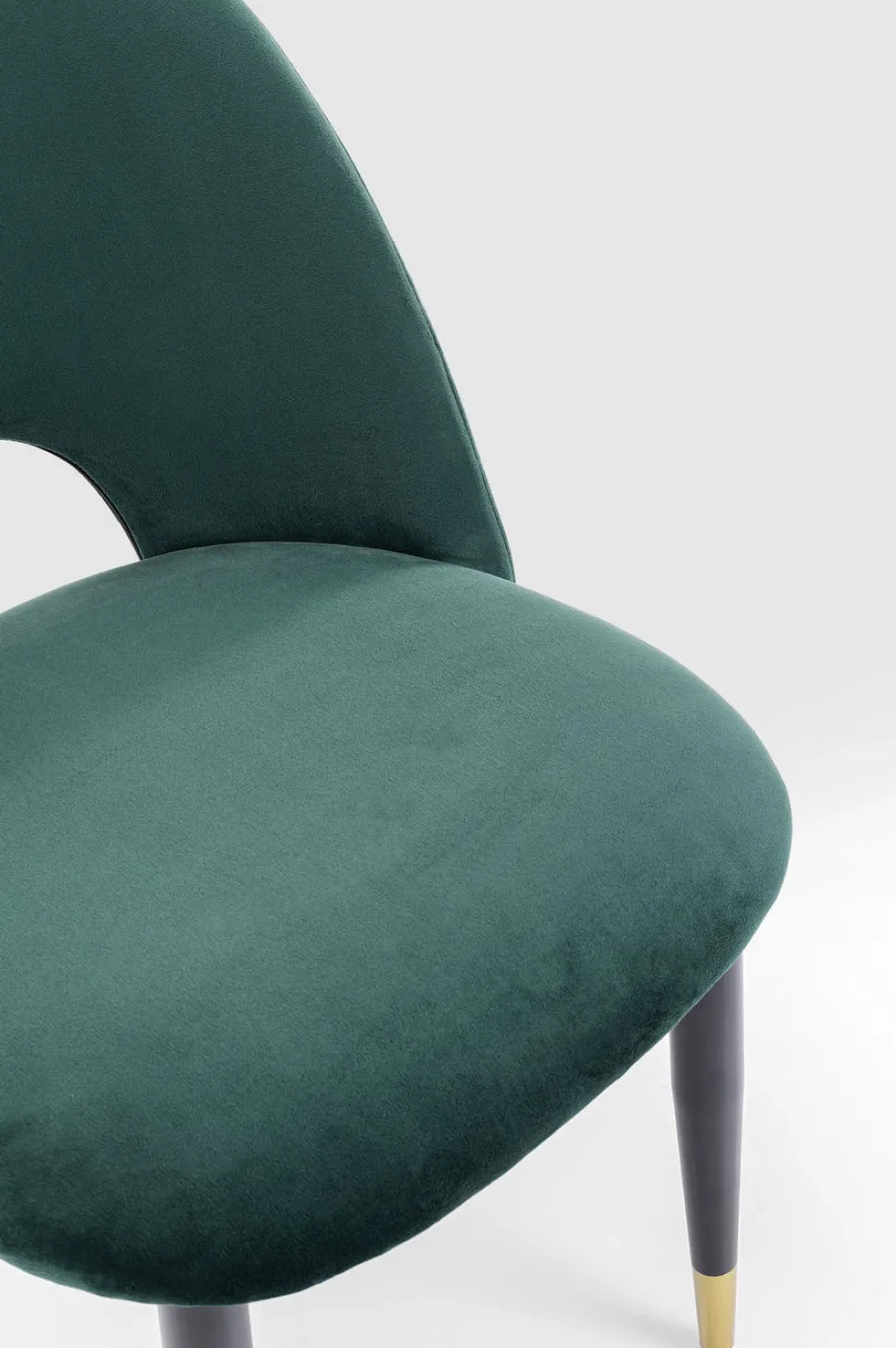 KARE Design Eetkamerstoel Iris Fluweel Groen Fashion