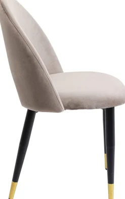 KARE Design Eetkamerstoel Iris Fluweel Taupe (set Van 2) Cheap