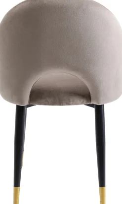 KARE Design Eetkamerstoel Iris Fluweel Taupe (set Van 2) Cheap