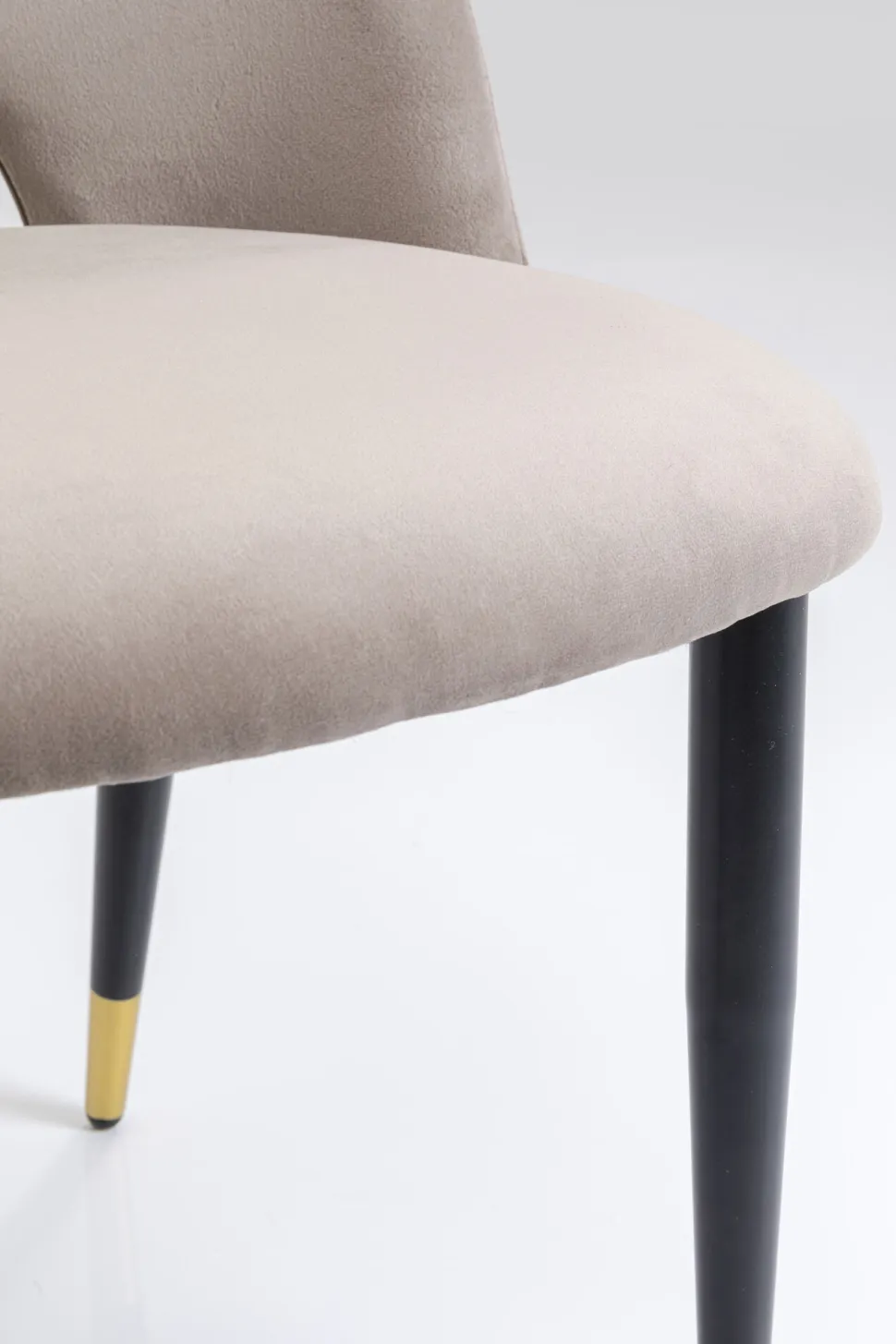 KARE Design Eetkamerstoel Iris Fluweel Taupe (set Van 2) Cheap
