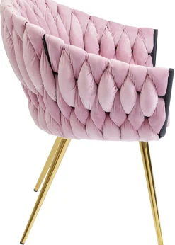 KARE Design Eetkamerstoel Knot Roze Cheap