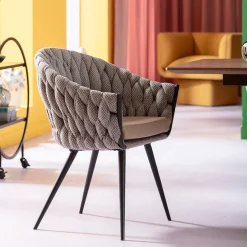 KARE Design Eetkamerstoel Knot Tweed Online