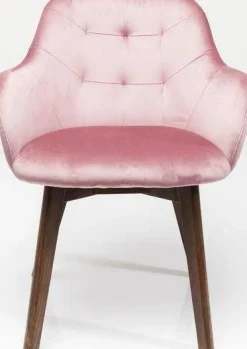 KARE Design Eetkamerstoel Lady Velvet Stitch Rose Fashion