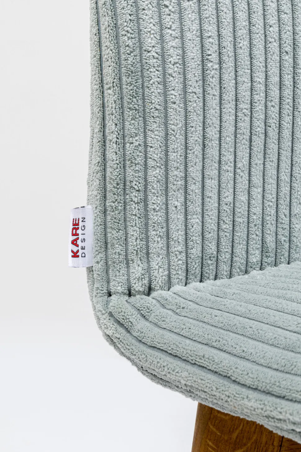 KARE Design Eetkamerstoel Lara Cord Blue Cheap