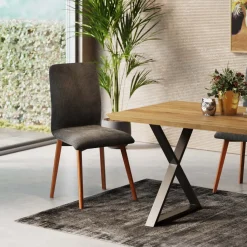 KARE Design Eetkamerstoel Lara Cord Grey Shop