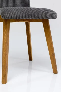KARE Design Eetkamerstoel Lara Cord Grey Shop