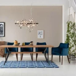 KARE Design Eetkamerstoel Mode Fluweel Patrol-Blauw Hot