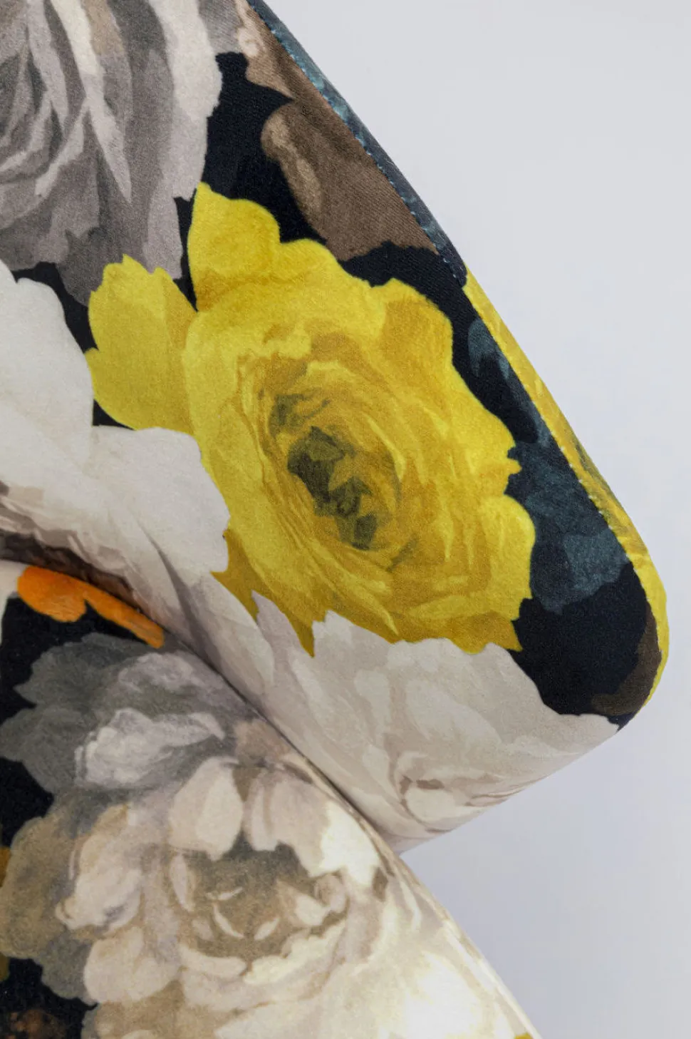 KARE Design Eetkamerstoel Peony Flower Geel Online