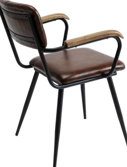 KARE Design Eetkamerstoel Salsa Leather Brown Discount