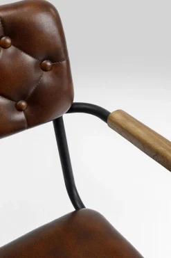 KARE Design Eetkamerstoel Salsa Leather Brown Discount