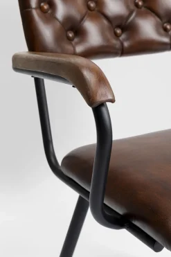 KARE Design Eetkamerstoel Salsa Leather Brown Discount