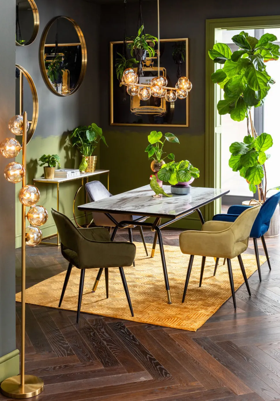 KARE Design Eetkamerstoel San Fransisco Donkergroen Cheap