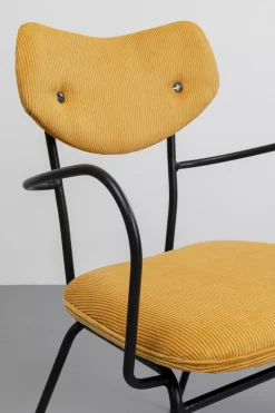 KARE Design Eetkamerstoel Viola Yellow Hot