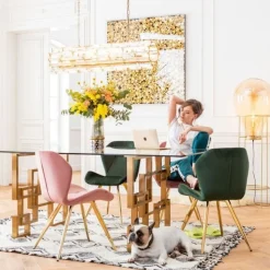 KARE Design Eetkamerstoel Viva Groen Outlet
