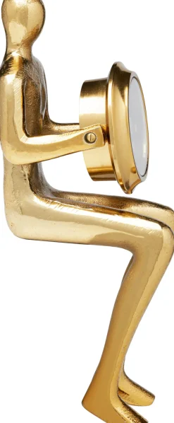 KARE Design Eettafel Clock Sitting Man Gold 8x27cm Best