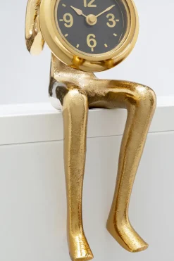 KARE Design Eettafel Clock Sitting Man Gold 8x27cm Best
