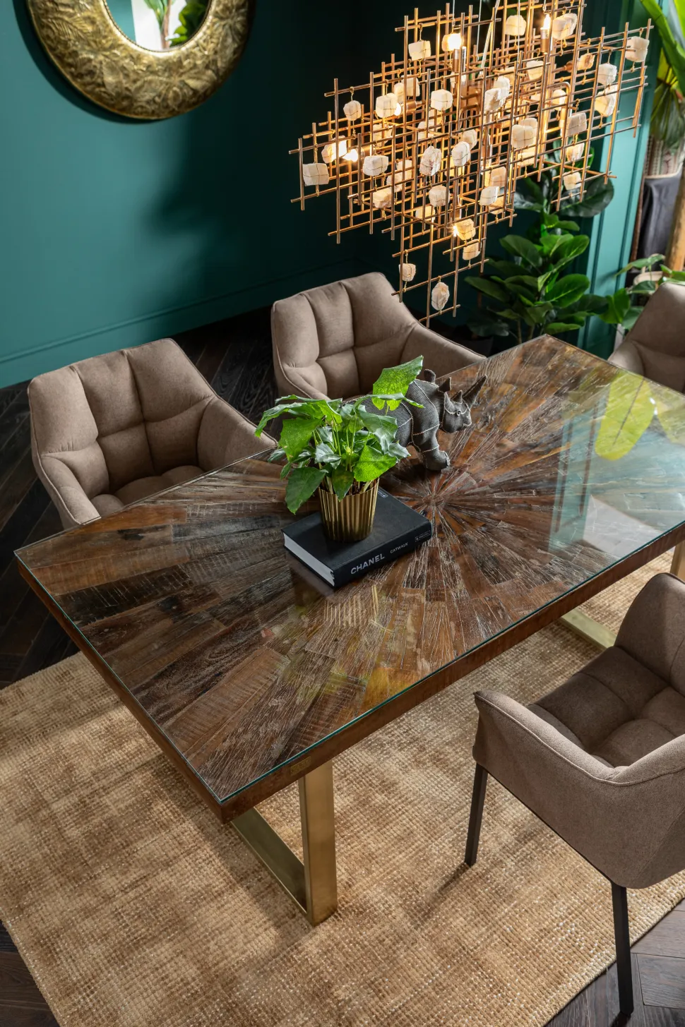 KARE Design Eettafel Conley Messing 180x90cm Sale
