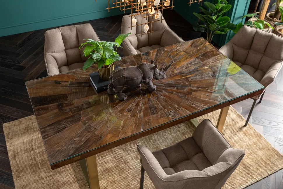 KARE Design Eettafel Conley Messing 180x90cm Sale